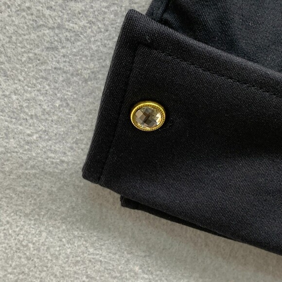 Soft Surroundings Simply Elegant Ponte Knit Wide Leg Jumpsuit Womens XS Tie Lux - Picture 8 of 16